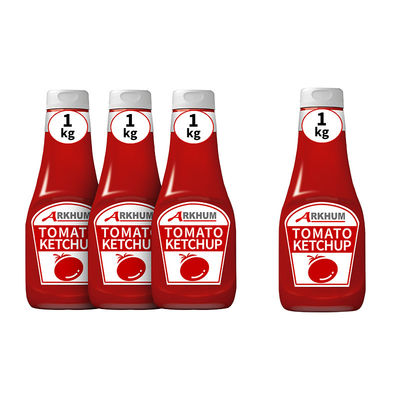 calidad 500 ml de ketchup de tomate de la mejor calidad saboroso y tentador fábrica